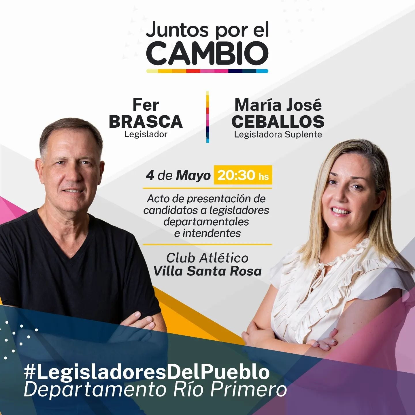 Fernando Brasca lanza su candidatura a Legislador por el Dpto. Río Primero Fernando Brasca lanza su candidatura a Legislador por el Dpto. Río Primero