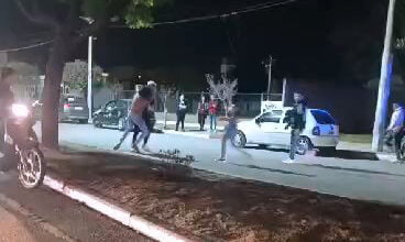 Violencia urbana: pelea en Monte Cristo, a la salida de un evento bailable